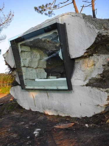 unusual concrete shelter